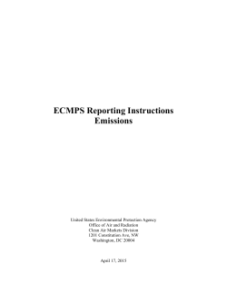 ECMPS Emissions Reporting Instructions 2015Q1