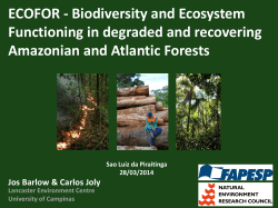 Study sites: Atlantic Forest