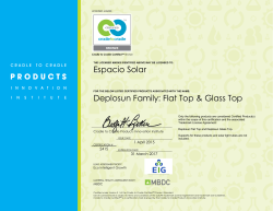 Espacio Solar Deplosun Family: Flat Top & Glass Top
