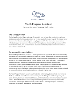 Youth Program Assistant