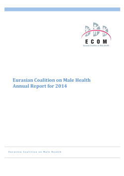 ECOM Annual Report 2014 - ECOM â Eurasian Coalition on Male