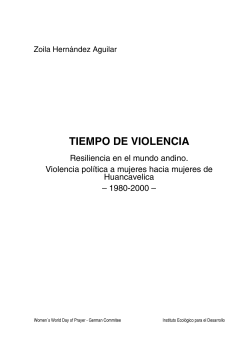 TIEMPO DE VIOLENCIA - E-Comunidad Wesleyana para las AmÃ©ricas