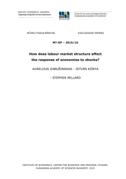 How does labour market structure affect the response of economies