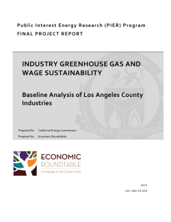 industry greenhouse gas and wage sustainability