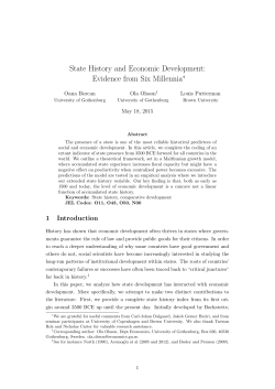 State History and Economic Development: Evidence from Six Millennia