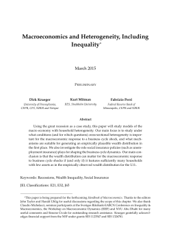Macroeconomics and Heterogeneity, Including Inequality