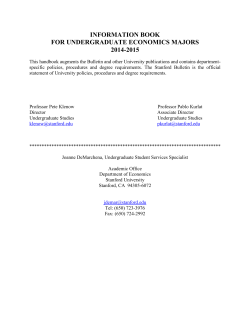 information book for undergraduate economics majors 2014-2015