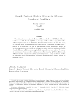 Quantile Treatment Effects in Difference in Differences