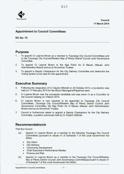 Appointment to Council Committees