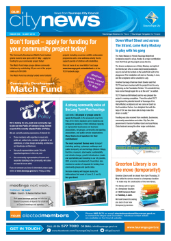 14 May 2015 - Tauranga City Council