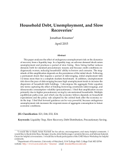 Household Debt, Unemployment, and Slow Recoveries