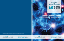 SAC 2015 Celebration of Science Book - ECOR