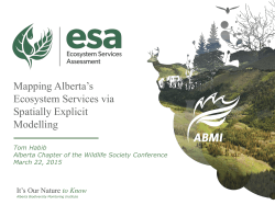 - Ecosystem Services Assessment