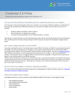 Credential 2.0 FAQs
