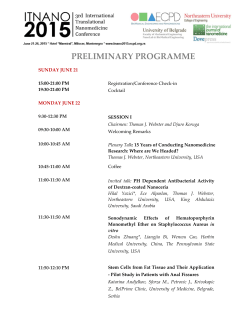 preliminary programme - The European Center for Peace and