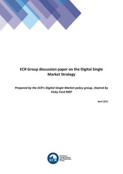 Read the paper here. - European Conservatives and Reformists Group