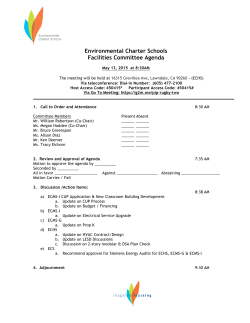 ECS Facilities Committee Agenda May 13, 2015