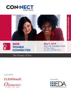 2015 Women Connected Showguide