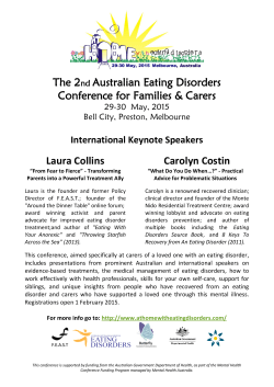 2015 Carers Conference - Eating Disorders Association