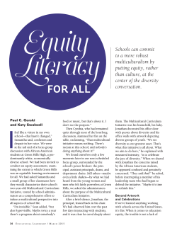 Equity Literacy for All