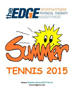 our 2015 Summer Program Guide