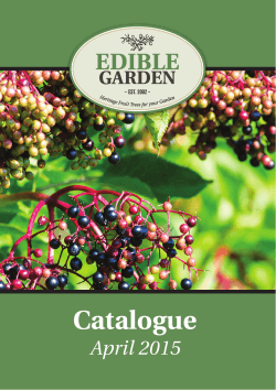 Catalogue - Edible Garden