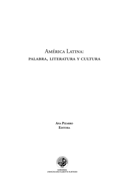 AmÃ©rica Latina: palabra, literatura y cultura