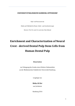 Enrichment and Characterization of Neural Crest