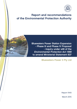 concludes - Environmental Protection Authority