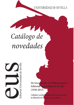 novedades - Editorial Universidad de Sevilla