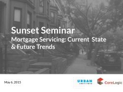 Sunset Seminar - Urban Institute