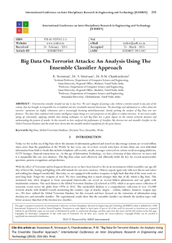 Big Data On Terrorist Attacks: An Analysis Using The