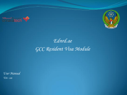 Ednrd.ae GCC Resident Visa Module
