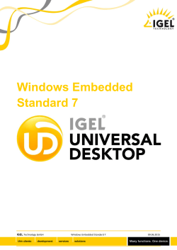 Windows Embedded Standard 7