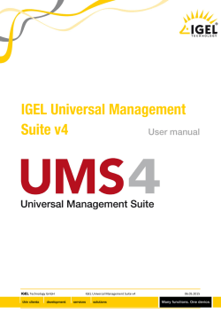 IGEL Universal Management Suite v4