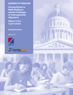- Policy Analysis for California Education