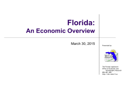 Florida: - Office of Economic & Demographic Research