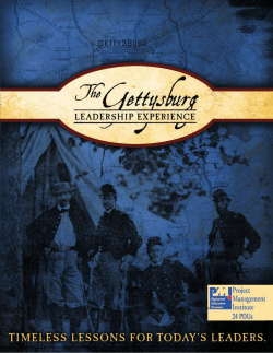 Gettysburg Leadership Experience Brochure
