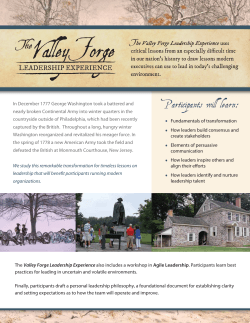 Valley Forge Leadership Experience Brochure