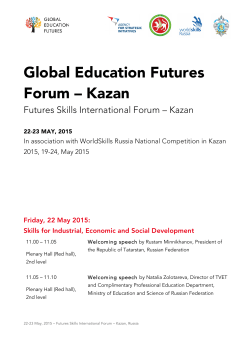 Full Program - Global Education Futures Forum