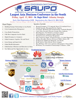 SAUPO conference 4/17/15