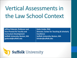 Vertical Assessments in the Law School Context