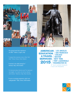 2015 AETS brochure - 8 great locations