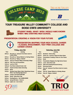 tour treasure valley community college and boise state university