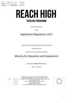 Reach High Regulations - Ministry of Education