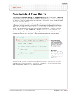 Pseudocode & Flow Charts