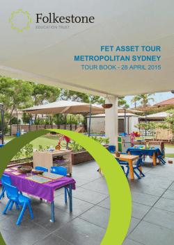 FET Asset Tour Book - Folkestone Education Trust