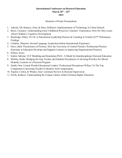 International Conference on Doctoral Education March 24th â 26th