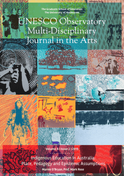 Songlines: esoteric knowledge or empirical data