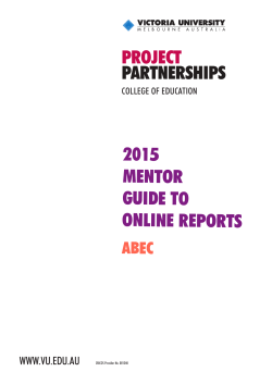 2015 ABEC Mentor Guide to Online Reports